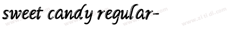 sweet candy regular字体转换